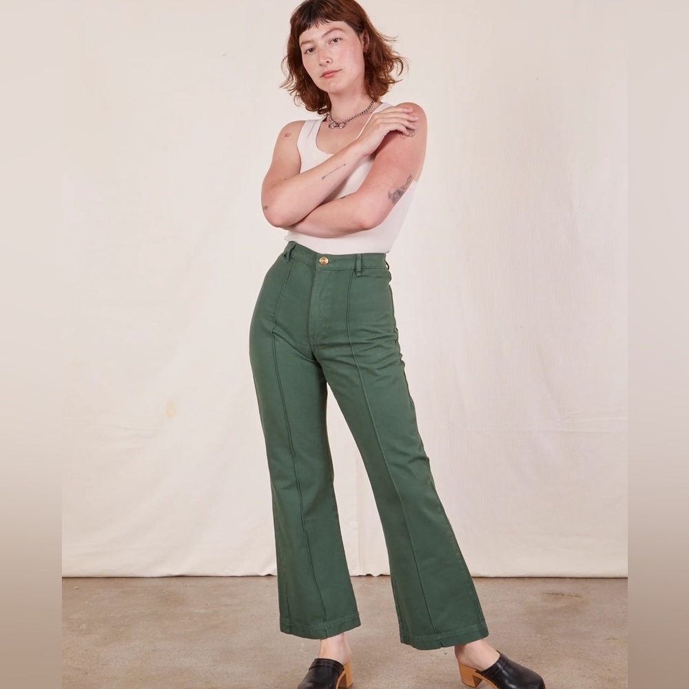 Big Bud Press Western Pants, Green, Size Medium